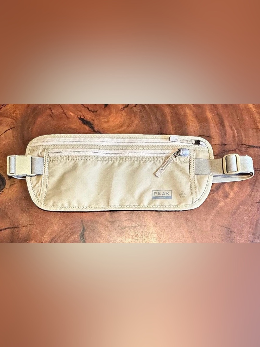 Peak Gear Travel Money Belt RFID in Beige